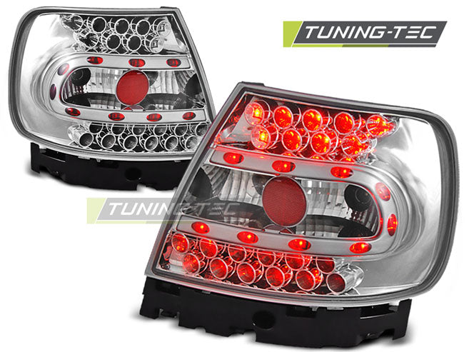 Feux arrière à LED chromés compatibles avec Audi A4 B5 11.94-09.00
