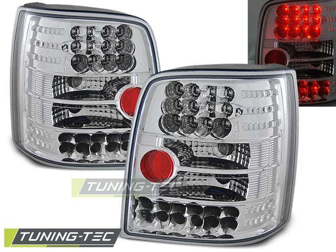 Feux arrière à LED chromés compatibles avec VW Passat B5 11.96-08.00