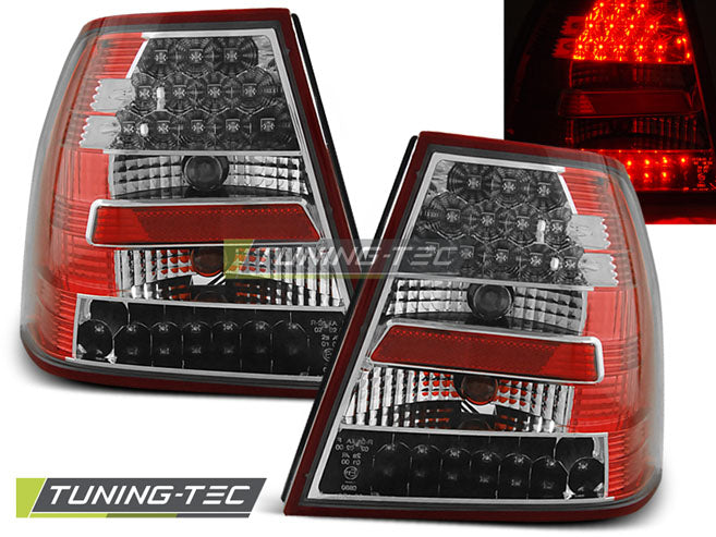 Feux arrière à LED rouge et blanc compatibles avec VW Bora 09.98-07.05