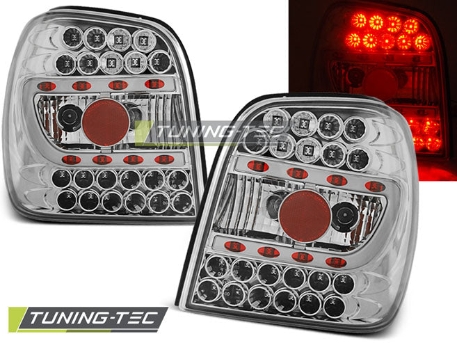 Feux arrière à LED chromés compatibles avec VW Polo 6N 10.94-09.99
