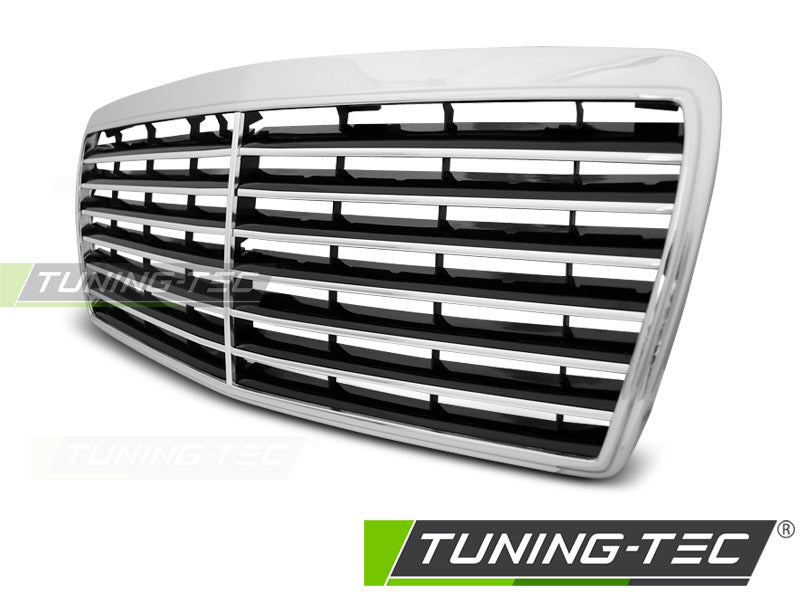 GRILLE CHROME pour MERCEDES W124 E-KLASA 05.93-06.95