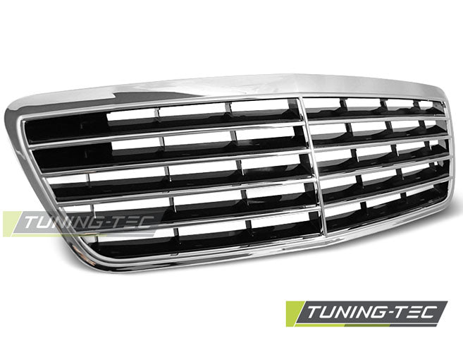 GRILLE CHROME pour MERCEDES W210 E-KLASA 06.99-03.02