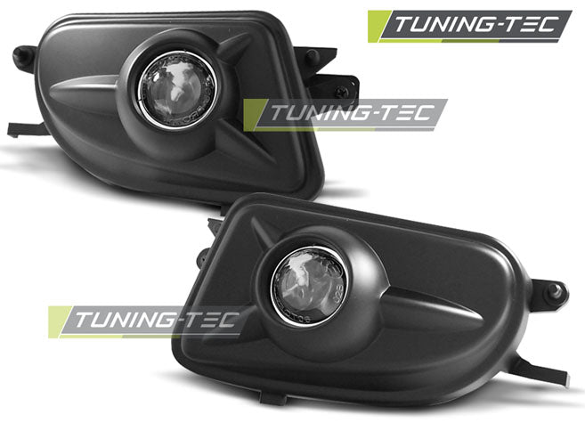 Phares antibrouillard noirs compatibles avec Mercedes W210 99-02/ CLK/ SLK