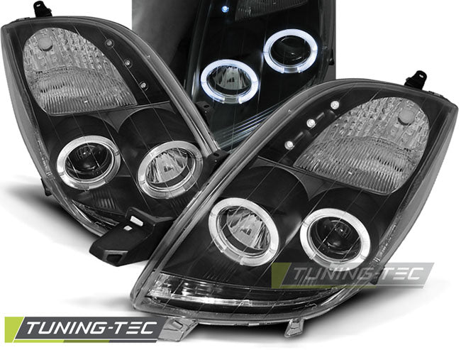 TOYOTA YARIS 06-09 ANGEL EYES NOIR