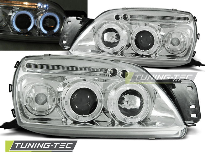 FORD FIESTA MK5 09.99-04.02 ANGEL EYES CHROMÉ