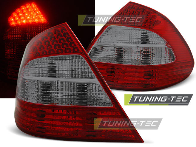 Feux arrière à LED rouge fumé compatibles avec Mercedes W211 Classe E 03.02-04.06