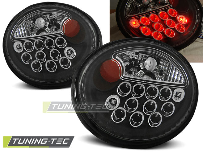 Feux arrière à LED noirs compatibles avec VW New Beetle 10.98-05.05