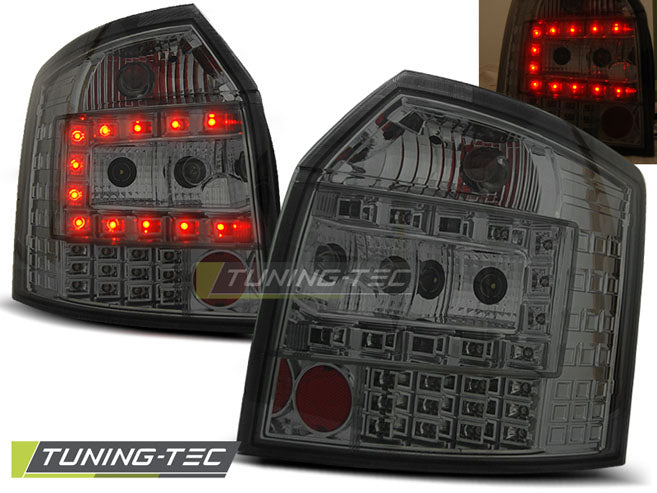 Feux arrière à LED fumés compatibles avec Audi A4 Avant (2010-2014)