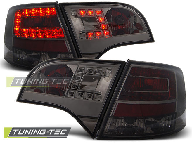 Feux arrière à LED fumés compatibles avec Audi A4 B7 (11.04-03.08) Avant