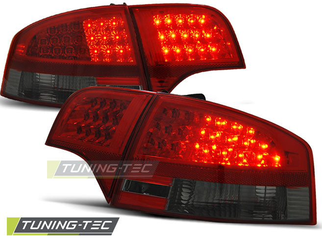 Feux arrière à LED rouge fumé compatibles avec Audi A4 B7 11.04-11.07 Berline