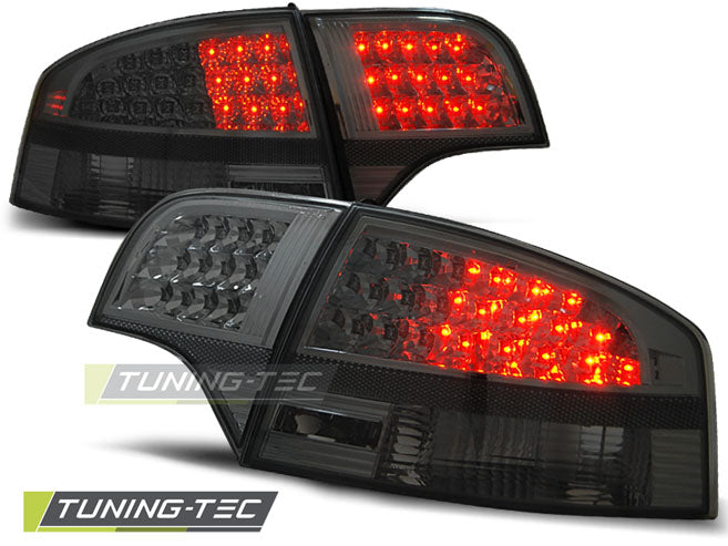 Feux arrière à LED fumés compatibles avec Audi A4 B7 11.04-11.07 Berline
