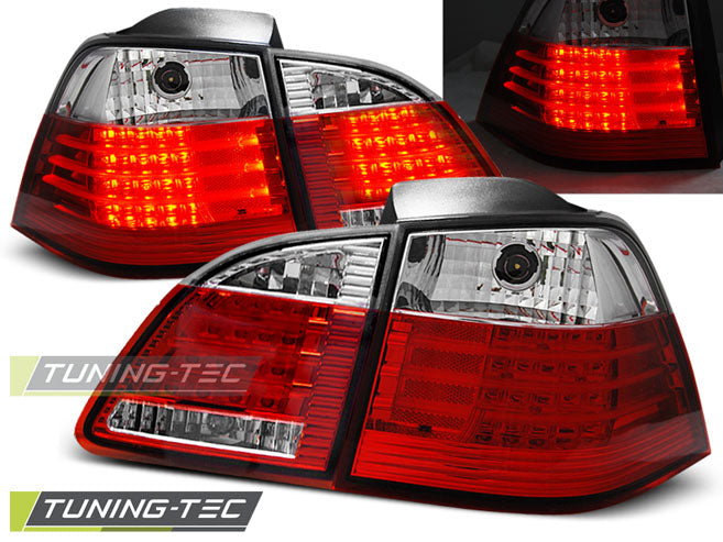 Feux arrière à LED rouge et blanc compatibles BMW E61 04-03.07