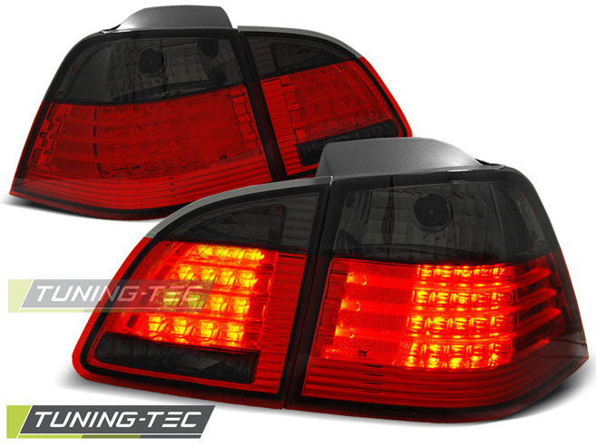 Feux arrière à LED rouge fumé compatibles BMW E61 04-03.07
