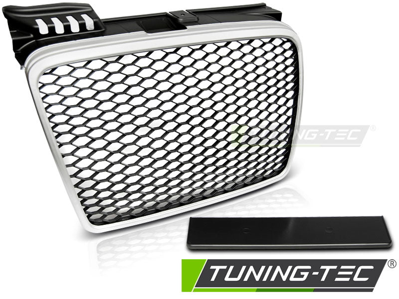 CALANDRE SPORT ARGENTÉE compatible AUDI A4 (B7) 04-08