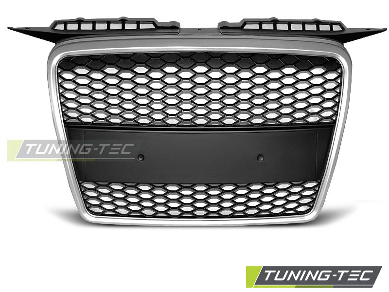 CALANDRE SPORT ARGENTÉE compatible AUDI A3 06.05-03.08