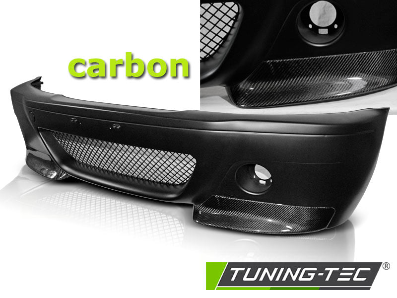 Pare-chocs avant style carbone CSL compatible BMW E46 Coupé 99-05