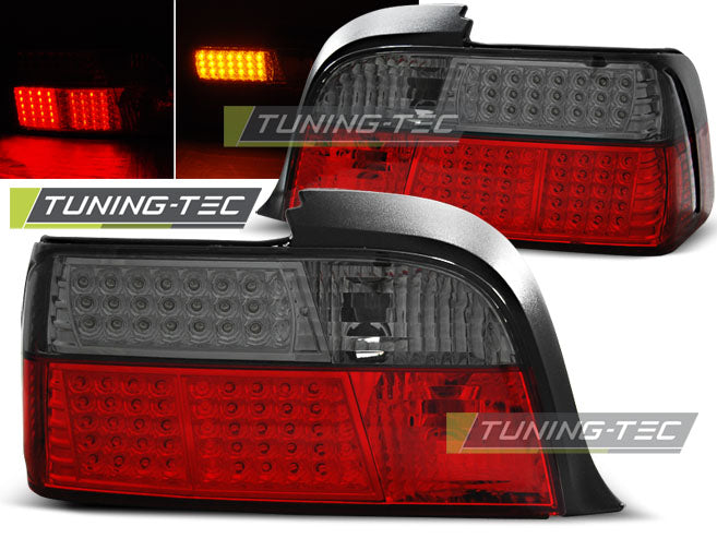 Feux arrière à LED rouge fumé compatibles BMW E36 Coupé 12.90-08.99
