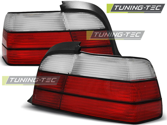 Feux arrière style sport rouge et blanc compatibles BMW E36 coupé (12.90-08.99)
