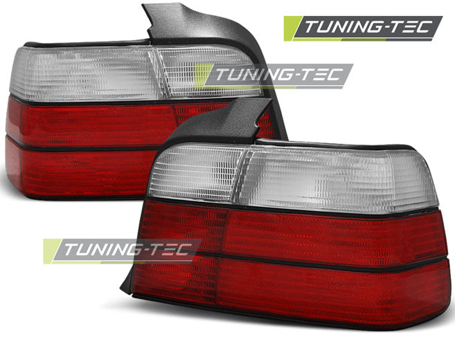 FEUX ARRIÈRE SPORT ROUGES ET BLANCS compatibles BMW E36 12.90-08.99 BERLINE
