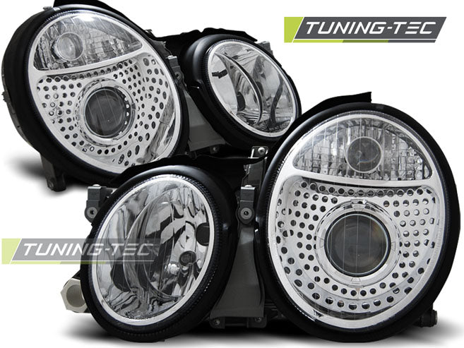 Phares chromés compatibles avec Mercedes W208 CLK 03.97-04.02