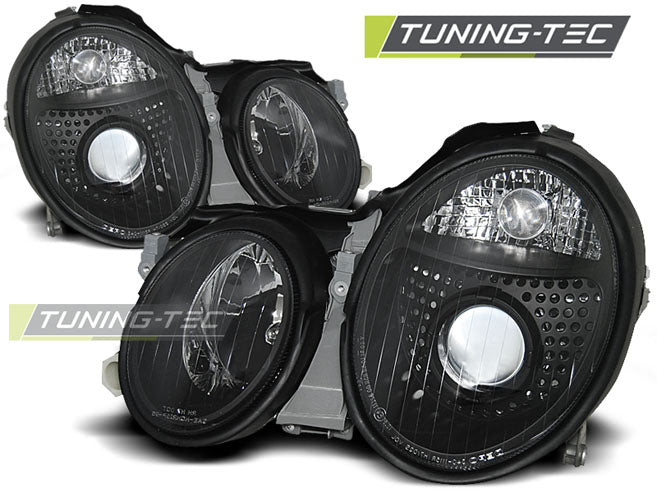Phares noirs compatibles avec Mercedes W208 CLK 03.97-04.02