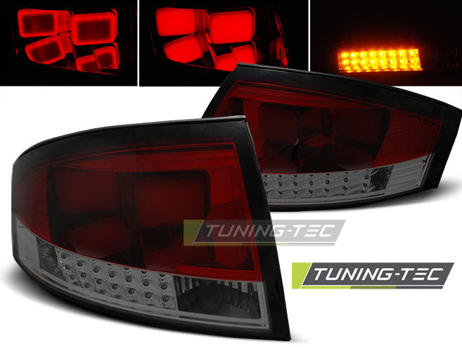 Feux arrière à LED rouge fumé compatibles avec Audi TT 8N 99-06