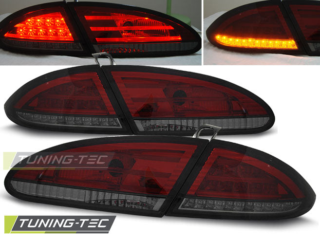 Feux arrière à LED rouge fumé compatibles avec SEAT LEON 05-09