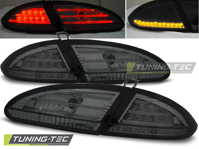 Feux arrière à LED fumés compatibles avec SEAT LEON 05-09