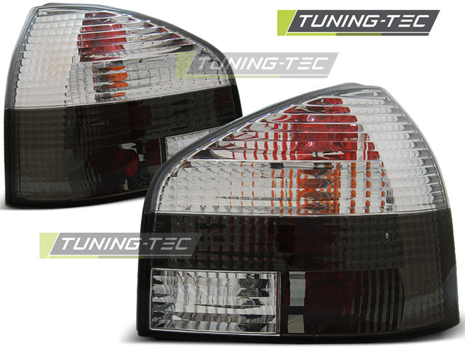 Feux arrière fumés blancs compatibles avec Audi A3 8L 08.96-08.00