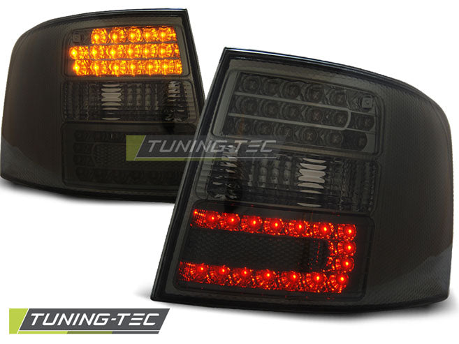 Feux arrière à LED fumés compatibles avec Audi A6 Avant (05.97-05.04)