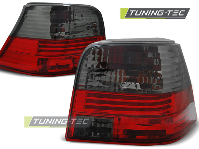 Feux arrière fumés rouges compatibles avec VW Golf IV 97-03