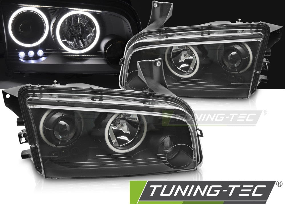 Dodge Charger LX 06-10 Angel Eyes Noir