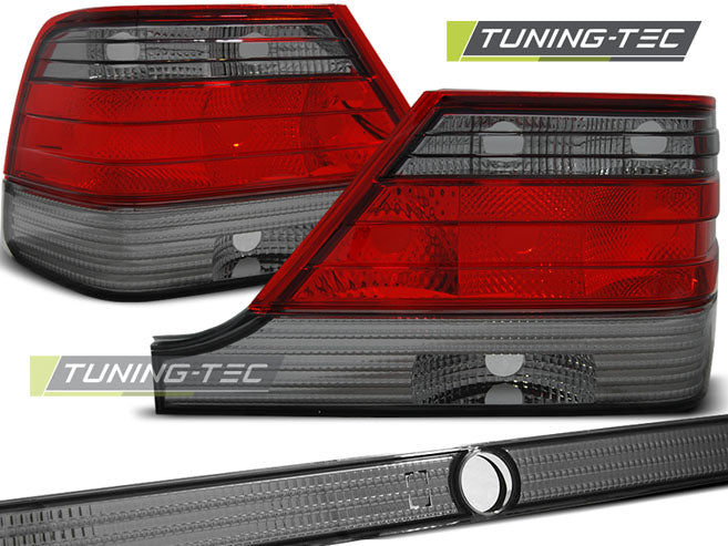 Feux arrière fumés rouges compatibles avec Mercedes W140 95-10.98