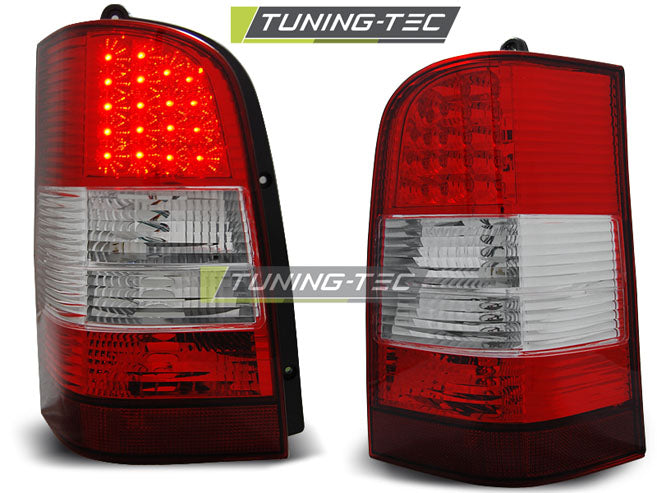 Feux arrière à LED rouge et blanc compatibles avec Mercedes Vito V-Klasa W638 96-03