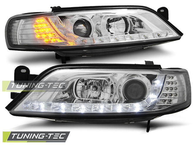 Clignotant LED chromé clair pour Opel Vectra B 11.96-12.98