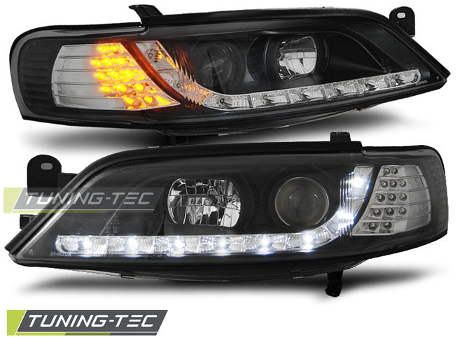 Clignotant LED noir clair pour Opel Vectra B 11.96-12.98