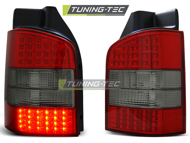Feux arrière à LED rouge fumé compatibles VW T5 04.03-09