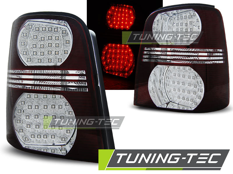 Feux arrière à LED rouge et blanc compatibles avec VW Touran 02.03-10