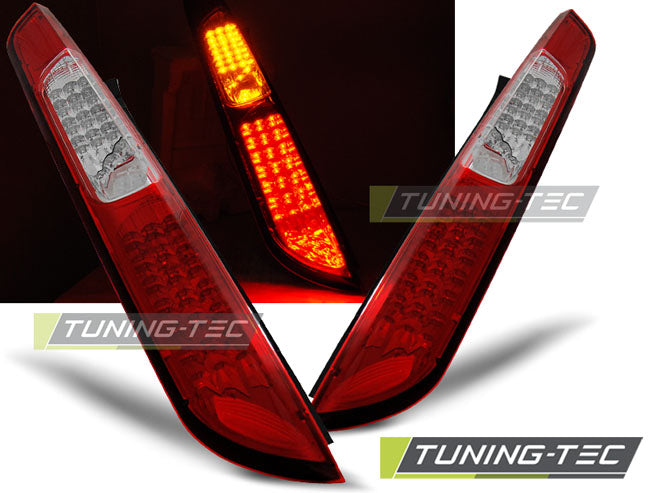 FORD FOCUS MK2 08-10 HB LED ROUGE ET BLANC