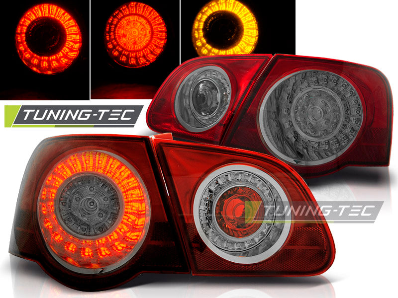 Feux arrière à LED rouge fumé compatibles avec VW Passat B6 3C 03.05-10