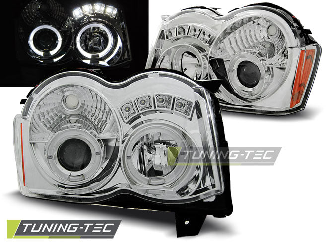 JEEP GRAND CHEROKEE 08-10 ANGEL EYES CHROMÉ