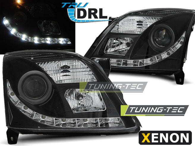 OPEL VECTRA C 04.02-08.05 TRU DRL NOIR XÉNON D2S