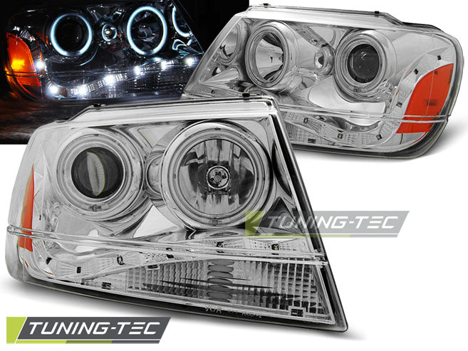 JEEP GRAND CHEROKEE 99-05.05 CHROME CLAIR DE JOUR