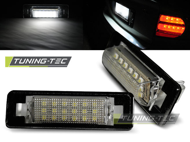 Feux de plaque d'immatriculation à LED compatibles avec Mercedes W210 Berline et W202 Berline