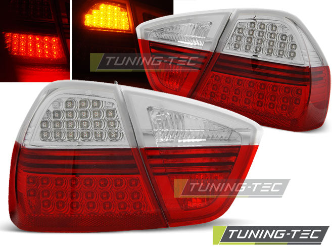 Feux arrière à LED rouge et blanc compatibles avec BMW E90 03.05-08.08