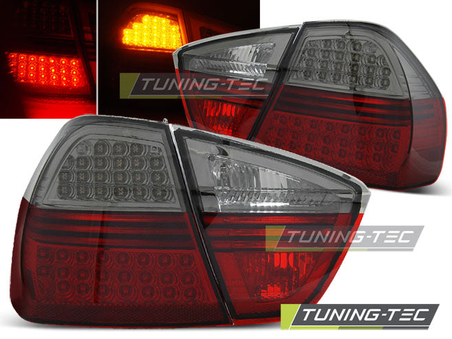 Feux arrière à LED rouge fumé compatibles BMW E90 03.05-08.08