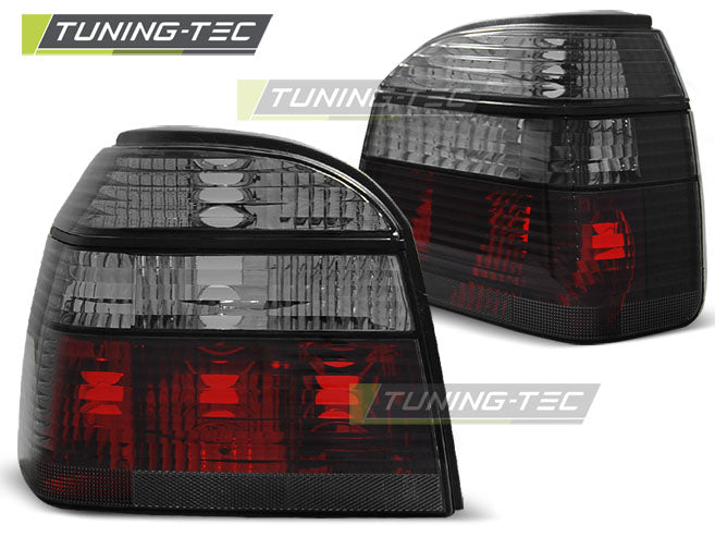 Feux arrière fumés rouges compatibles avec VW Golf III 91-97