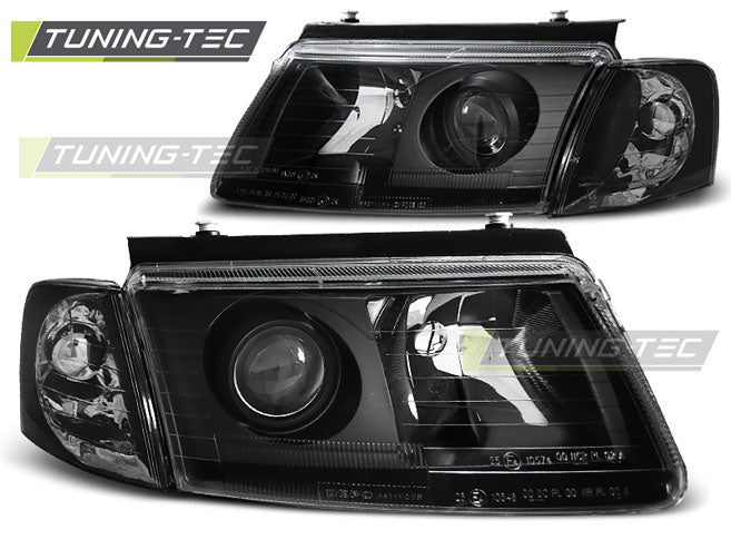 Phares noirs compatibles avec VW Passat B5 3B 11.96-08.00