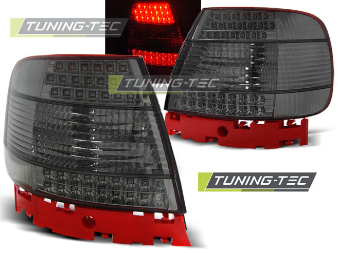 Feux arrière à LED fumés compatibles avec AUDI A4 11.94-09.00