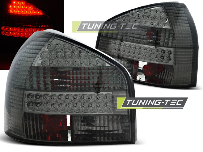 Feux arrière à LED fumés compatibles avec AUDI A3 08.96-08.00